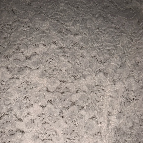 white lace peplum top - Picture 3 of 4